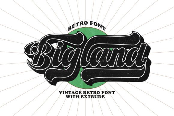 Bigland Retro: A Font for Urban Logotype Style