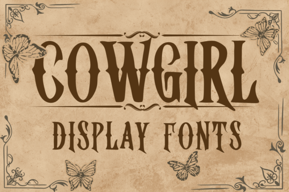 Cowgirl: A Bold Western Display Font for Authentic Designs