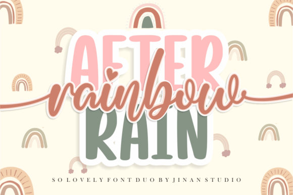 Discover the Romantic Elegance of Rainbow After Rain Fonts