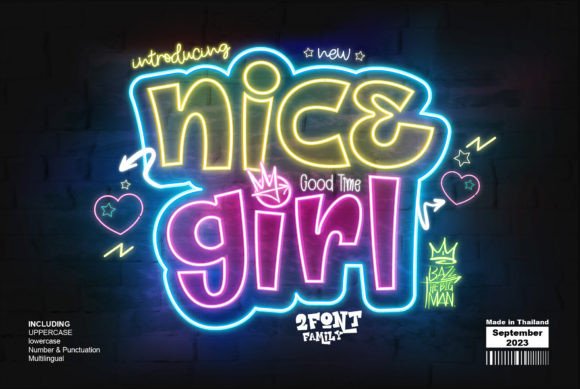 Nice Girl: A Strategic Approach to Bold Graffiti Typography