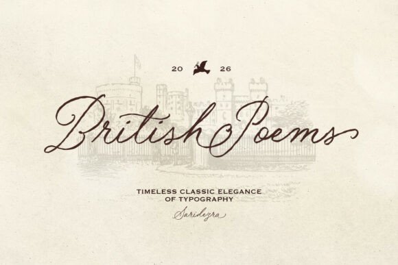 Strategic Typography: Leveraging the British Poems Script for Brand Authenticity
