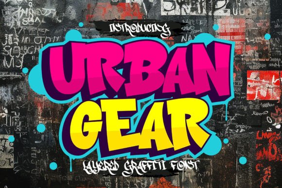 Unleash the Streets: How Urban Gear Font Brings Graffiti-Inspired 3D Typography to Modern Design